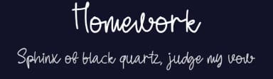 Homework by Al Ghul — Script Handwritten Font — thumbnail 2
