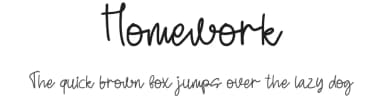 Homework by Al Ghul — Script Handwritten Font — thumbnail 1