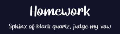 Homework by Letter Jos — Script Handwritten Font — thumbnail 2