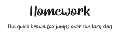 Homework by Letter Jos — Script Handwritten Font — thumbnail 1