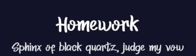 Homework by K_IN Studio — Script Handwritten Font — thumbnail 2
