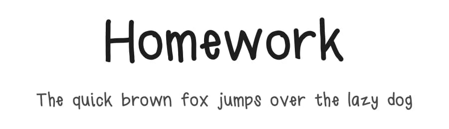 Homework by Lalato Fonts — Script Handwritten Font — preview 1
