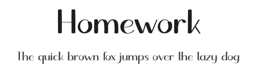 Homework by Erik Studio — Script Handwritten Font
