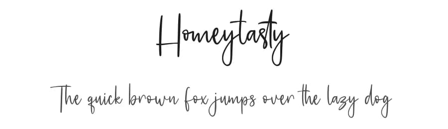 Homeytasty by Maulana Creative — Script Handwritten Font