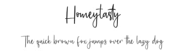 Homeytasty by Maulana Creative — Script Handwritten Font — thumbnail 1