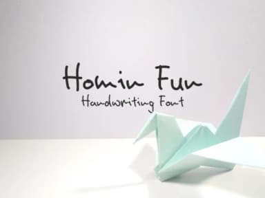 Homin Fun Font by DjanCook Studio — Script Handwritten Font — thumbnail 1