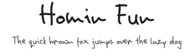 Homin Fun by DjanCook — Script Handwritten Font — thumbnail 1