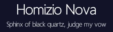 Homizio Nova by Álvaro Thomáz — Sans Serif Font — thumbnail 2