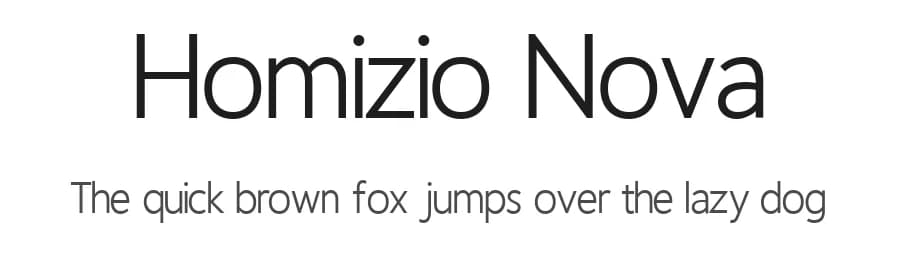 Homizio Nova by Álvaro Thomáz — Sans Serif Font — preview 1