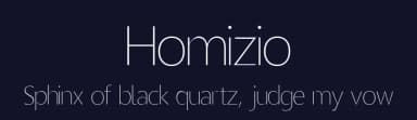 Homizio by Álvaro Thomáz — Sans Serif Font — thumbnail 2