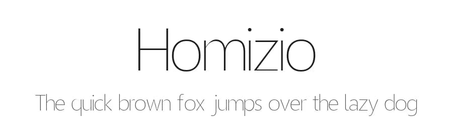 Homizio by Álvaro Thomáz — Sans Serif Font