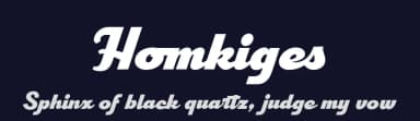 Homkiges by Edignwn Type — Script Handwritten Font — thumbnail 2
