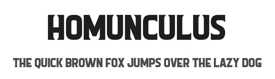 Homunculus by Chequered Ink — Sans Serif Font