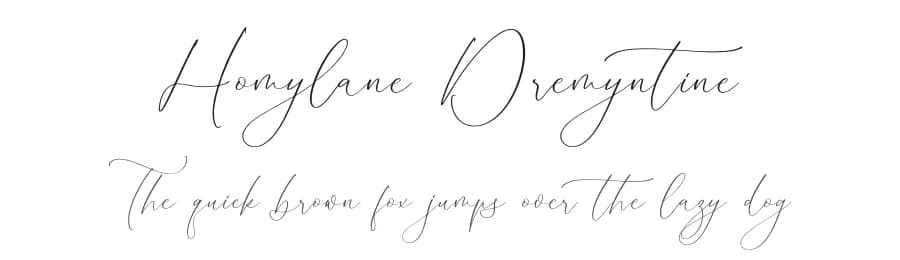 Homylane Dremyntine by Storytype Studio — Script Handwritten Font