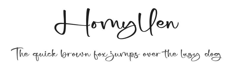 Homyllen by Letterena Studios — Script Handwritten Font
