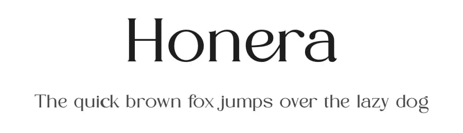 Honera by ToniStudio — Serif Font