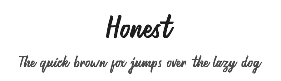 Honest by Typefar — Script Handwritten Font