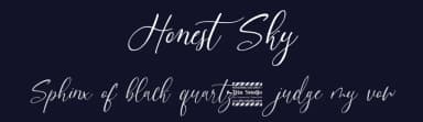 Honest Sky by Nathatype — Script Handwritten Font — thumbnail 2