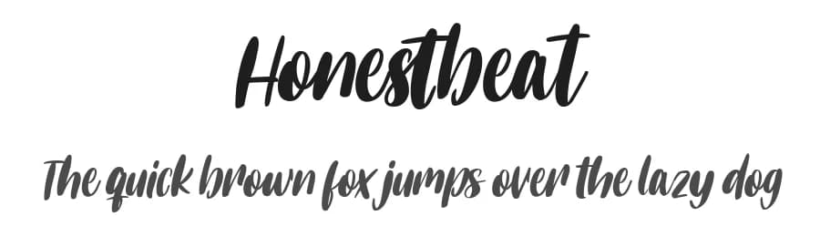 Honestbeat by Maulana Creative — Script Handwritten Font