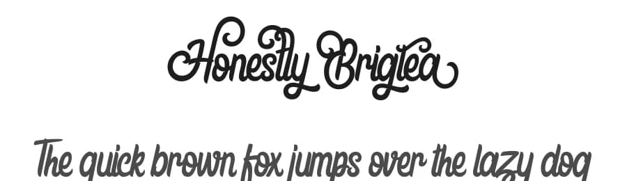 Honestly Brigtea by Holydie Studio — Script Handwritten Font — preview 1