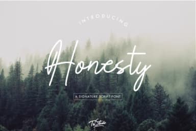 Honesty Font by 78soeef Design by 78soeef Design — Script Handwritten Font — thumbnail 1