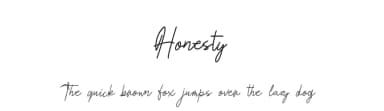 Honesty by Ahgo Studio — Script Handwritten Font — thumbnail 1