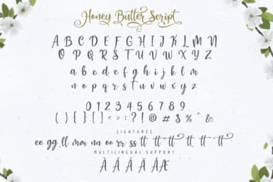 Honey Butter Trio Font by Lettersiro Co. — Script Handwritten Font — thumbnail 5