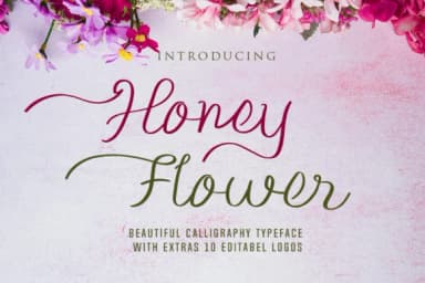 Honey Flower Font by MJB Letters — Script Handwritten Font — thumbnail 1