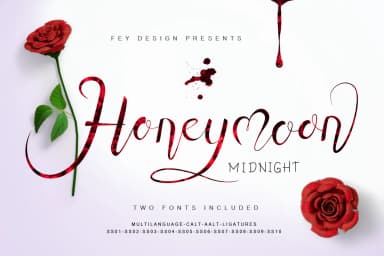 Honey Moon Midnight Font by feydesign — Script Handwritten Font — thumbnail 1