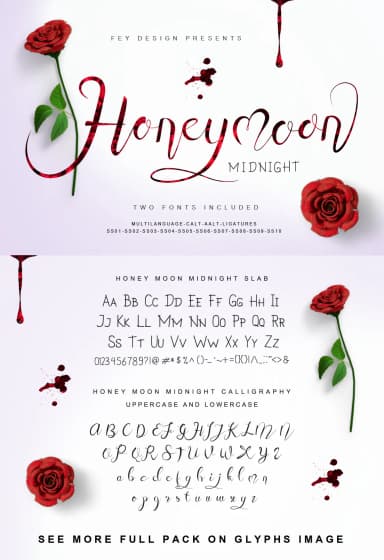 Honey Moon Midnight Font by feydesign — Script Handwritten Font — thumbnail 8