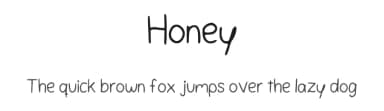 Honey by Yasmim de Sousa — Script Handwritten Font — thumbnail 1