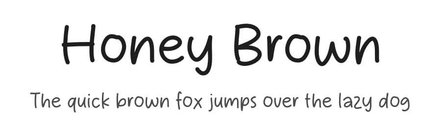 Honey Brown by MJType — Script Handwritten Font