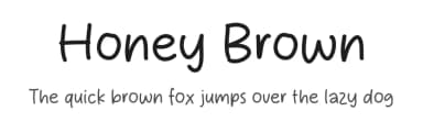Honey Brown by MJType — Script Handwritten Font — thumbnail 1