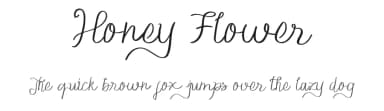 Honey Flower by MJB Letters — Script Handwritten Font — thumbnail 1