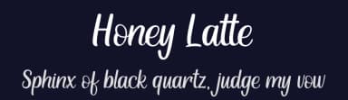 Honey Latte by Kurnia Setyadi — Script Handwritten Font — thumbnail 2