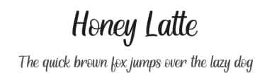Honey Latte by Kurnia Setyadi — Script Handwritten Font — thumbnail 1