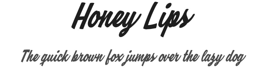 Honey Lips by Billy Argel Fonts ® — Script Handwritten Font