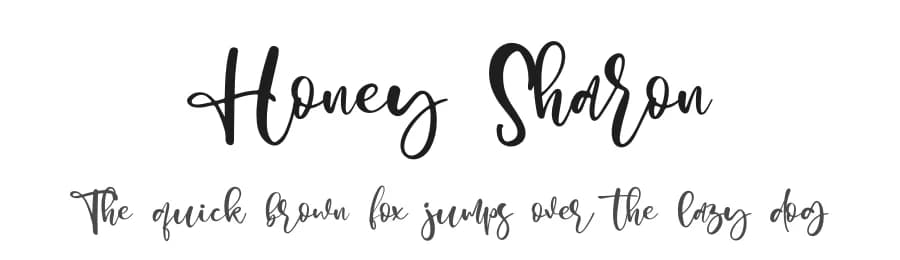 Honey Sharon by Haksen Studio — Script Handwritten Font — preview 1
