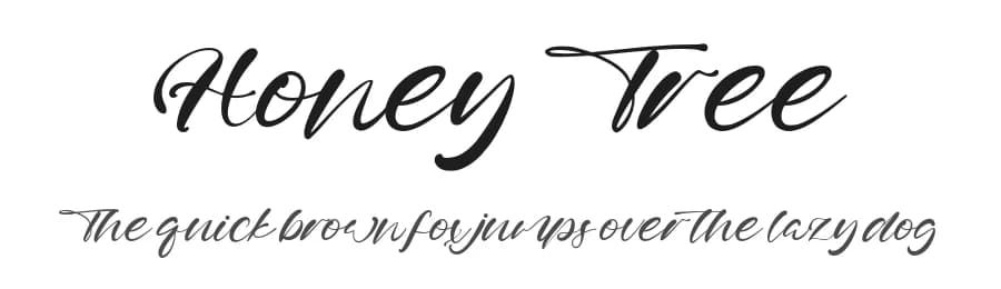 Honey Tree by Vztype Studio — Script Handwritten Font