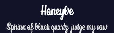 Honeybe by Billy Argel Fonts ® — Script Handwritten Font — thumbnail 2