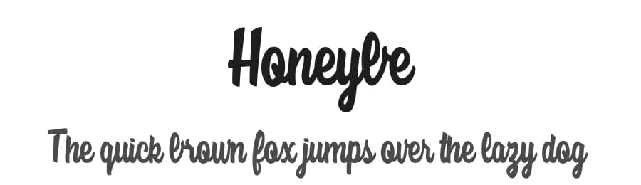 Honeybe by Billy Argel Fonts ® — Script Handwritten Font