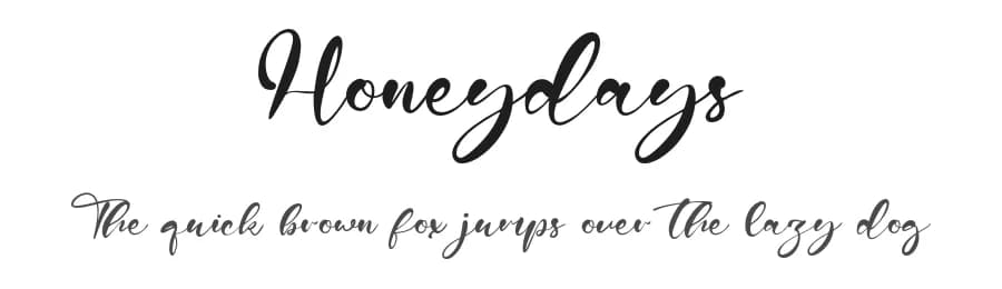 Honeydays by Staircase Studio — Script Handwritten Font