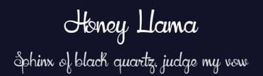 Honey Llama by Camilla Bertoni Berardi — Script Handwritten Font — thumbnail 2