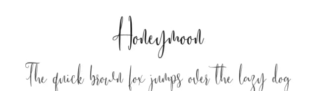 Honeymoon by Akrtype Studio — Script Handwritten Font