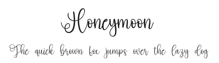 Honeymoon by Scratchones — Script Handwritten Font
