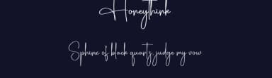 Honeythink by Scratchones — Script Handwritten Font — thumbnail 2