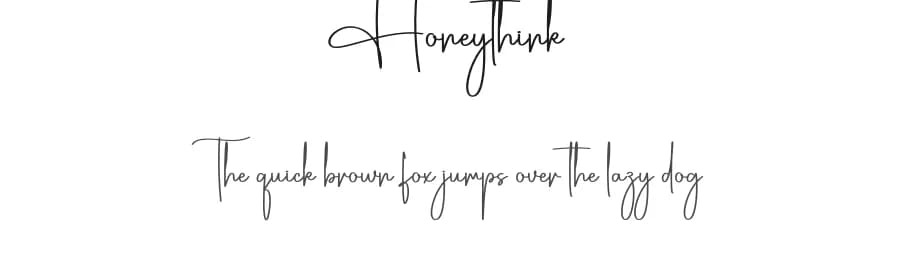 Honeythink by Scratchones — Script Handwritten Font