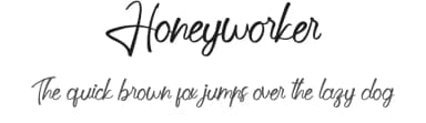 Honeyworker by Calligraphy Fonts — Script Handwritten Font — thumbnail 1