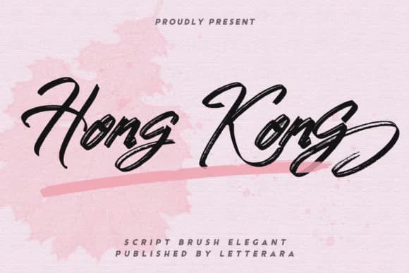 Hong Kong Font by thomasaradea — Script Handwritten Font