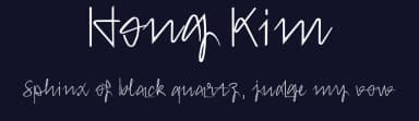 Hong Kim by Luu Thy Nguyen — Script Handwritten Font — thumbnail 2